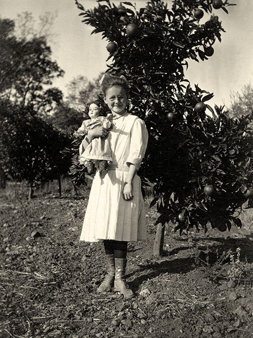 Helen kept these dolls her entire life. The head, hands and feet were made of porcelain. The dresses were ornate and detailed. She once showed me a box of these dolls. The fabric on some had fallen apart, revealing straw 