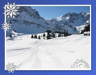 Schnee soweit das Auge reicht