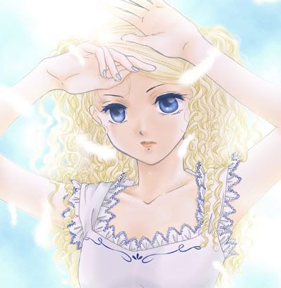 ShowSpoiler blonde hair blue eyes anime girl