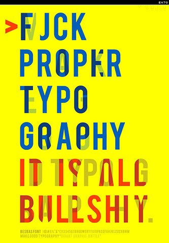 f typography