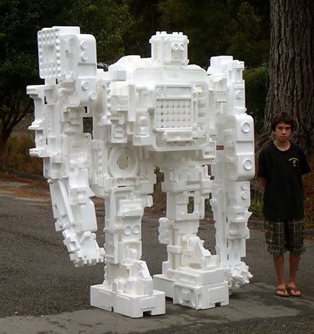 styrofoam robot