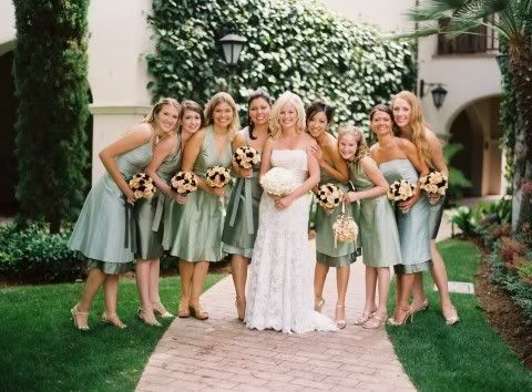  about her wedding here are a few picsher colors were sage and choc