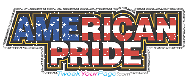 American Pride / Support The Troops / US Military Pride Glitter Comments
