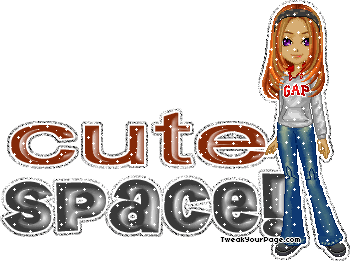 Cute Space MySpace Glitter Comments