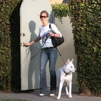 Jennifer Aniston Walking Dolly – Updated