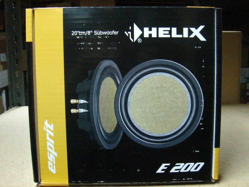4 Helix E200 DVC Slim Shallow 8" Subwoofers/Mids