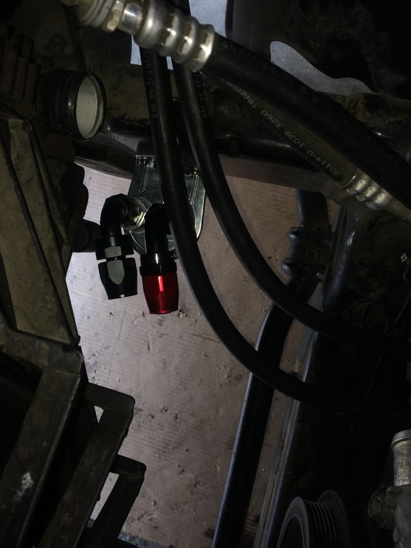 Oil filter relocation install howto DODGE RAM FORUM