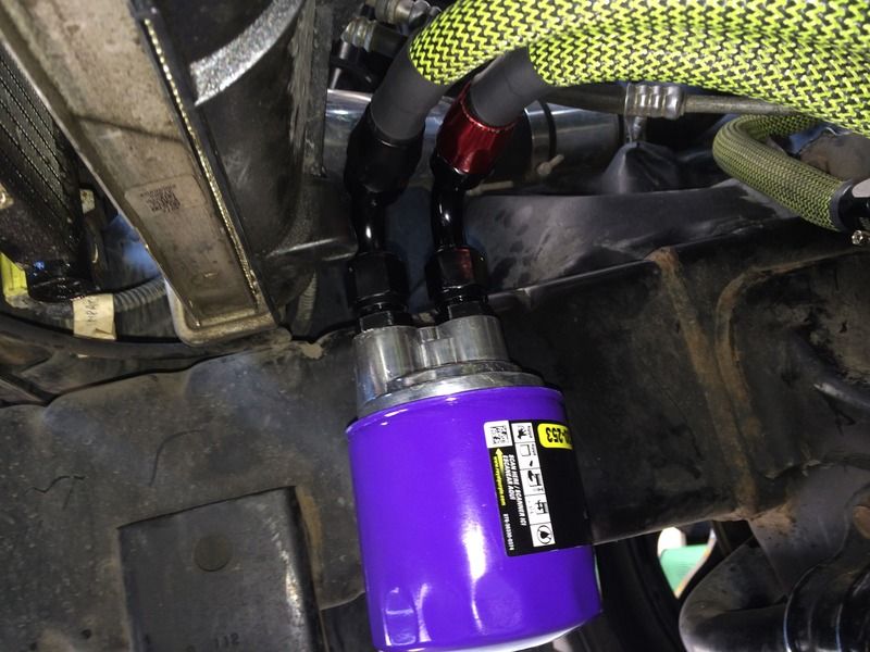Oil filter relocation install howto DODGE RAM FORUM