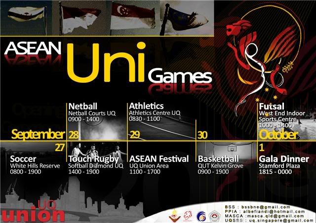 Asean Uni Games 2009 Schedule