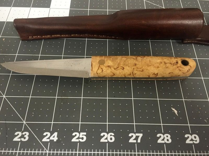 advice on slimming down wood scales on knife Bushcraft USA Forums