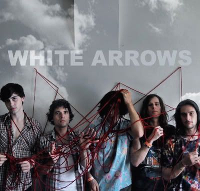 white arrows