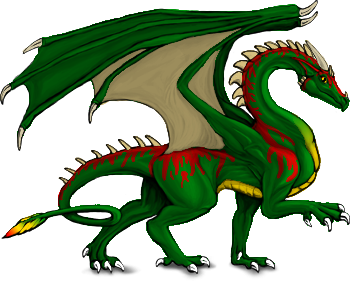 Green & Red Paint Dragon - Public / Approved