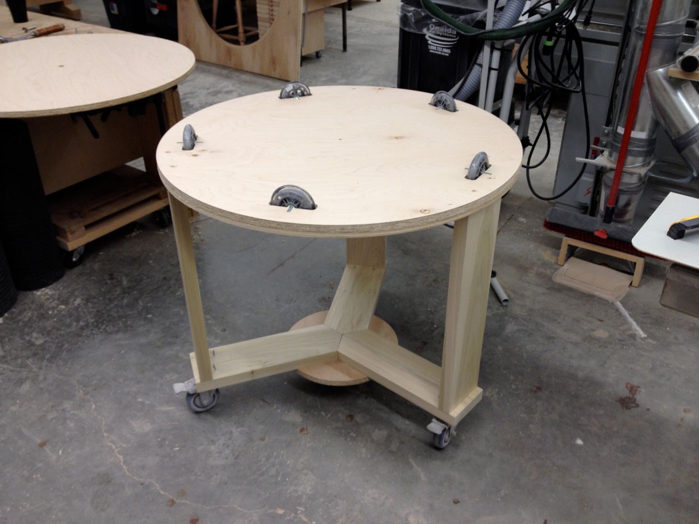 New Turntable for the Spraybooth! Canadian Woodworking and Home