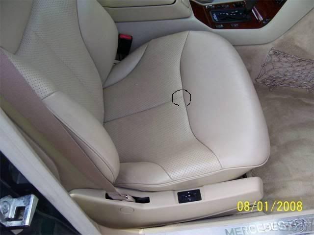 Mercedes benz leather seat repair #4