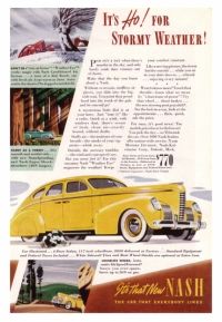 This ad features a 4-door yellow sedan.