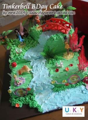 Tinkerbell Birthday Cake on Tinkerbell Cake  Fruity Bf  Garden Cookies   Dapur Nora