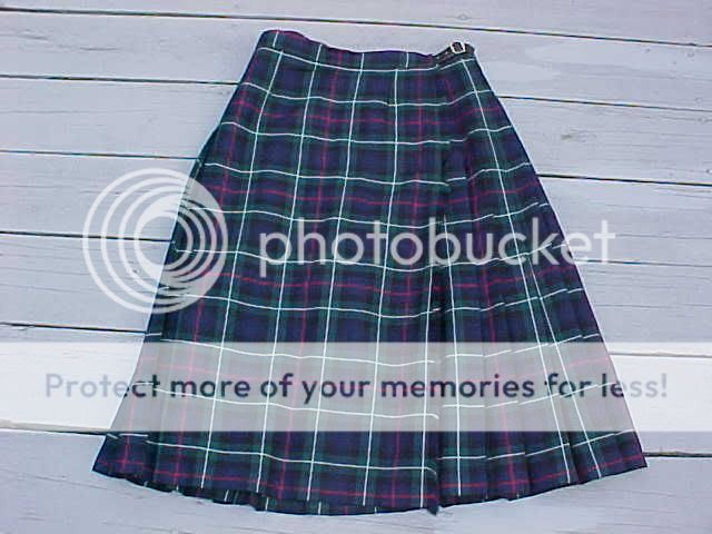 Pitlochry of Scotland Womens Tartan Plaid Kilt Skirt 14  