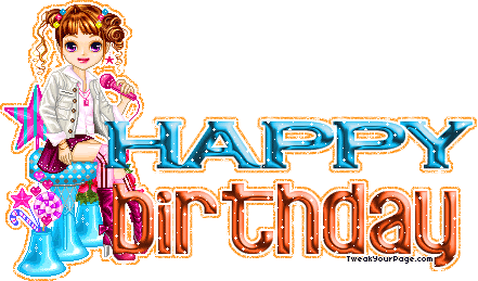 Happy Birthday With Doll Graphic