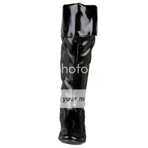 Primigi Vivienne Tall Black Patent Boot 29 32 11 13.5  