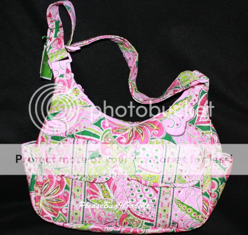 Vera Bradley Pinwheel Pink Cargo Sling Baby Bag Tote  