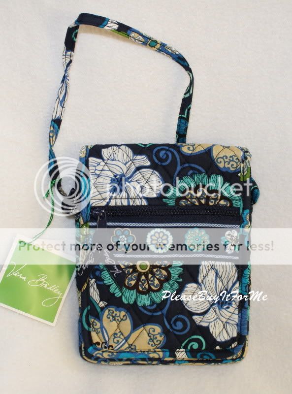 NEW Vera Bradley Mini Hipster Mod Floral Blue Purse Bag  