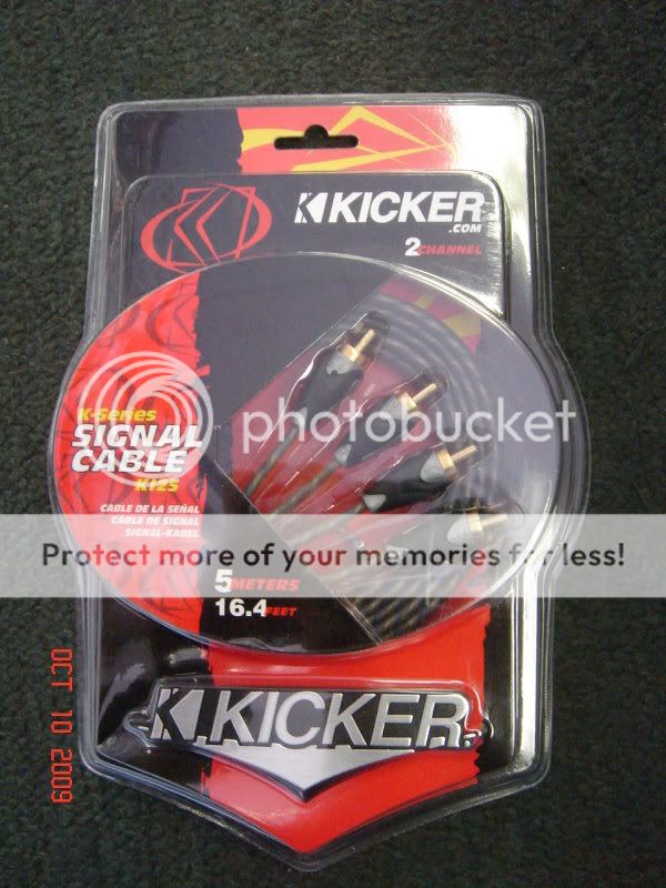 Kicker K125 Twisted Pair RCA 5 Meter 16.4 Feet FreeShip  