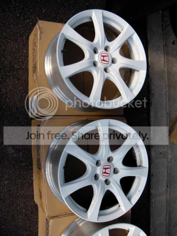 CTR FD2 OEM wheels! white 18