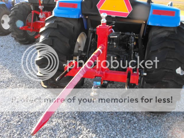 Point Hay Spear Bale Spike Gooseneck Trailer Reciever Hitch Tractor 