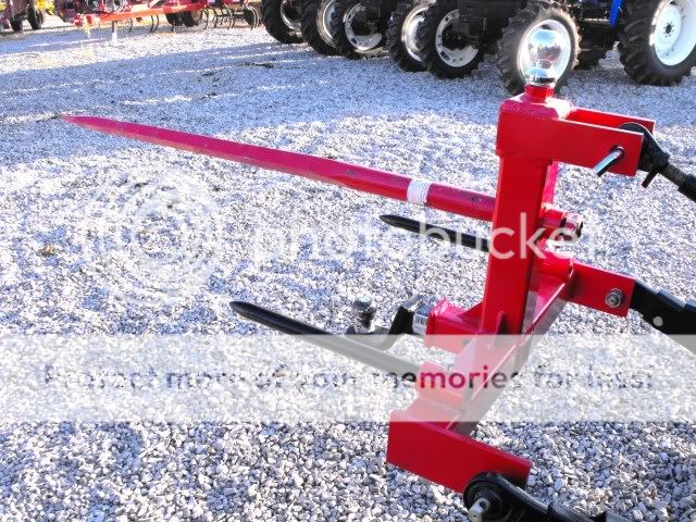 Point Hay Spear Bale Spike Gooseneck Trailer Reciever Hitch Tractor 